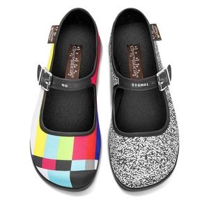 CHOCOLATICAS No Signal Mary Jane Flat Women's US 7 EU 37 NWOB